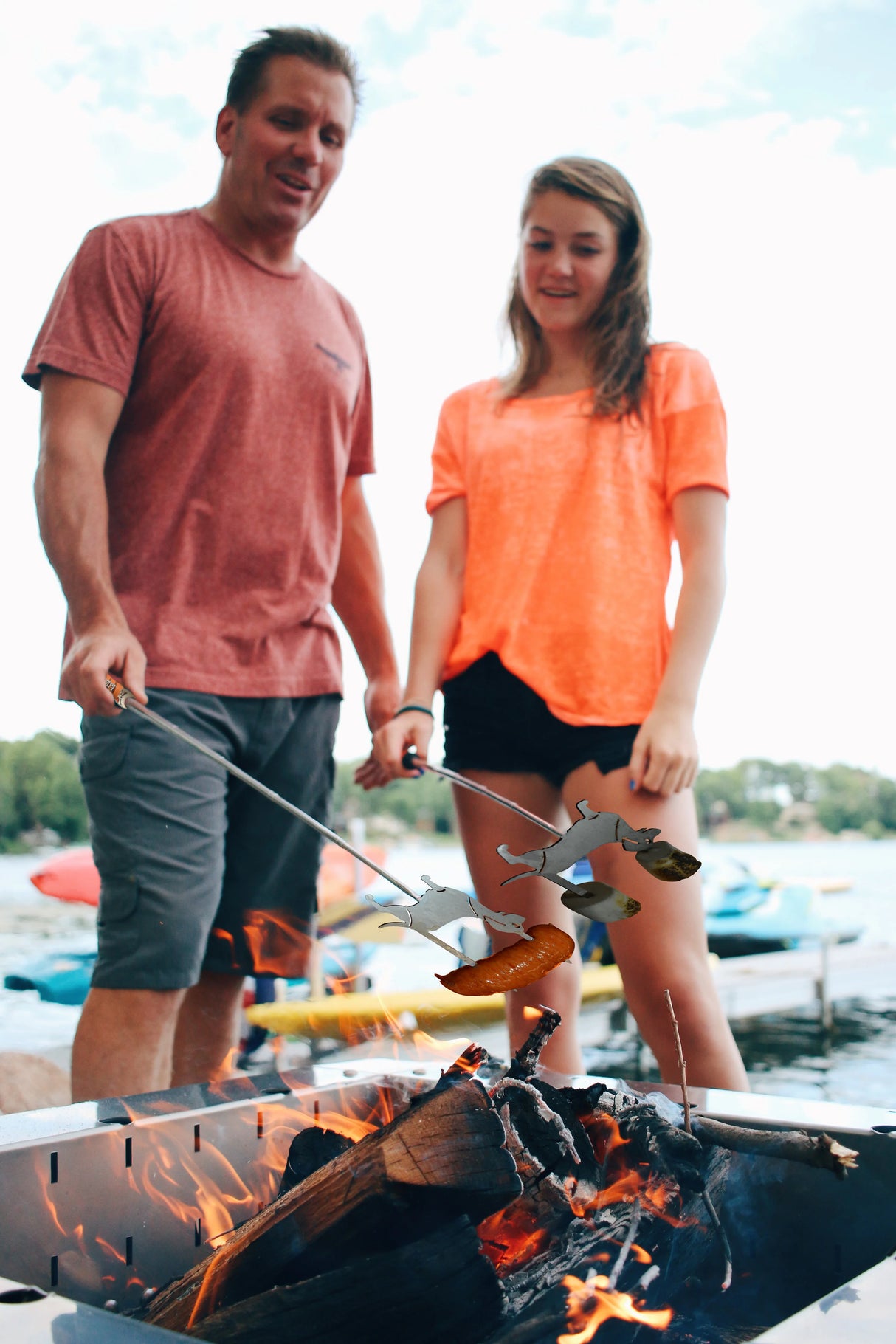 Telescoping Weiner Dog S'mores Roasting Stick