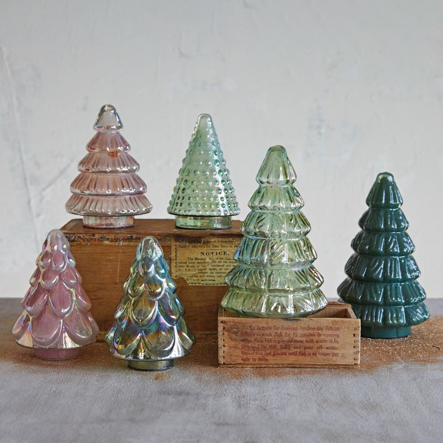Iridescent Mercury Glass Tree | 4 Styles