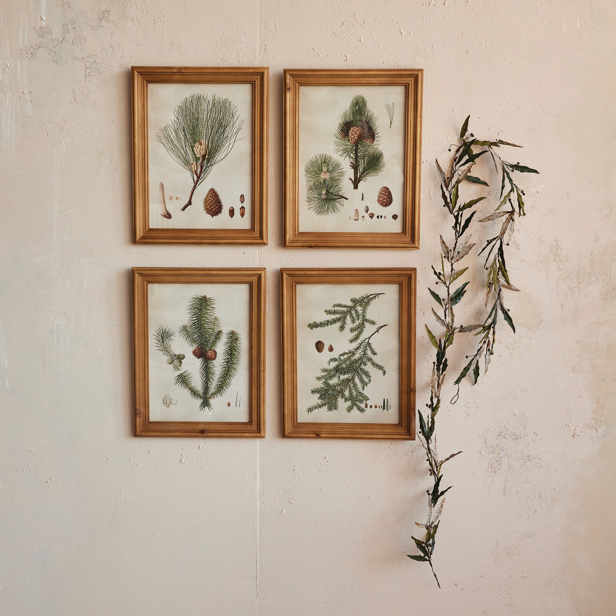 Framed Pine Bough Wall Art