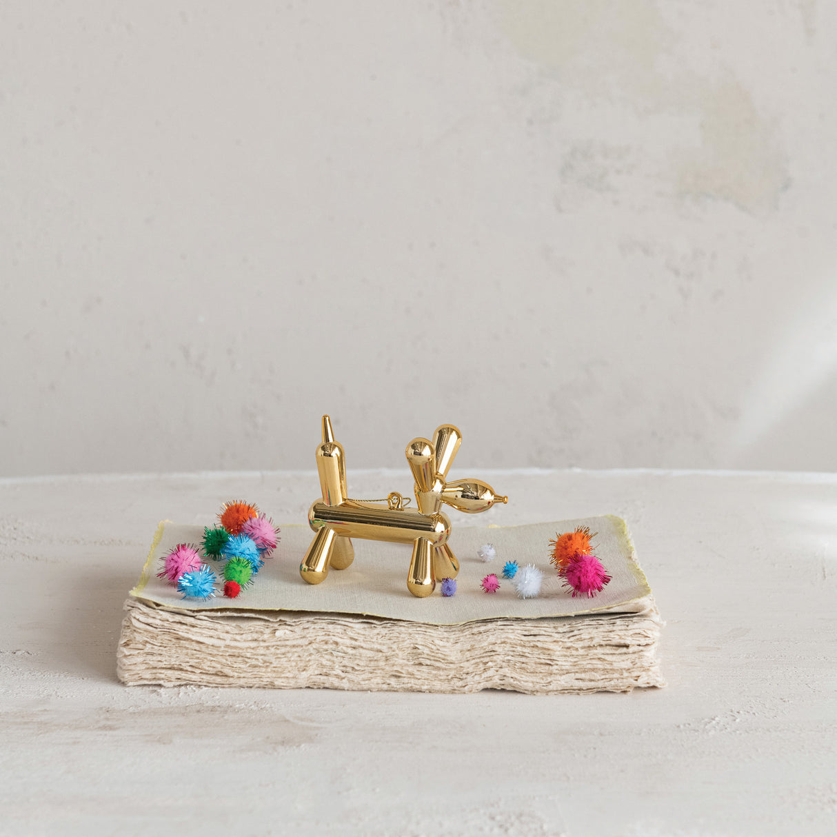 Gold Balloon Dog Ornament