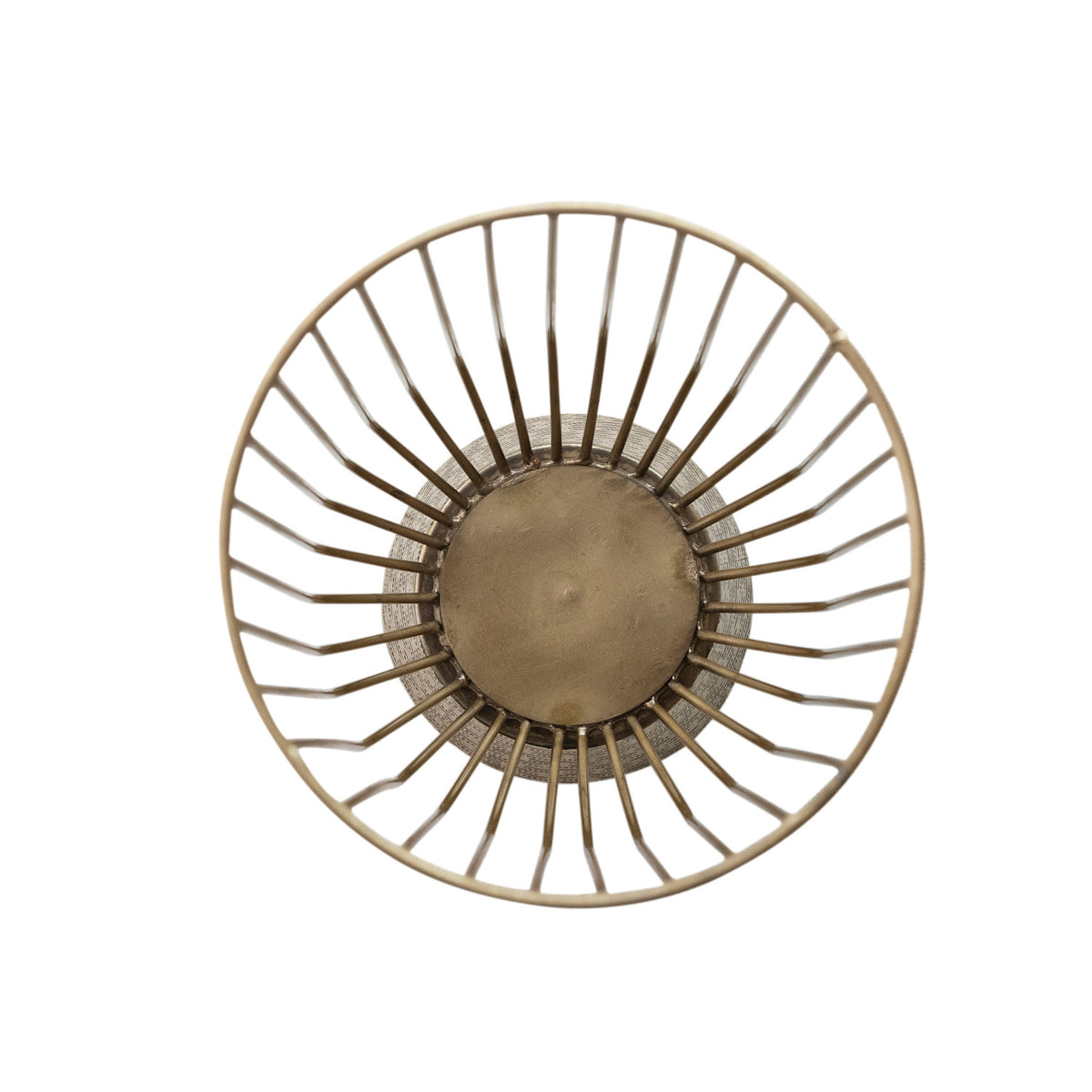 Gold Metal Wire Footed Candle Holder
