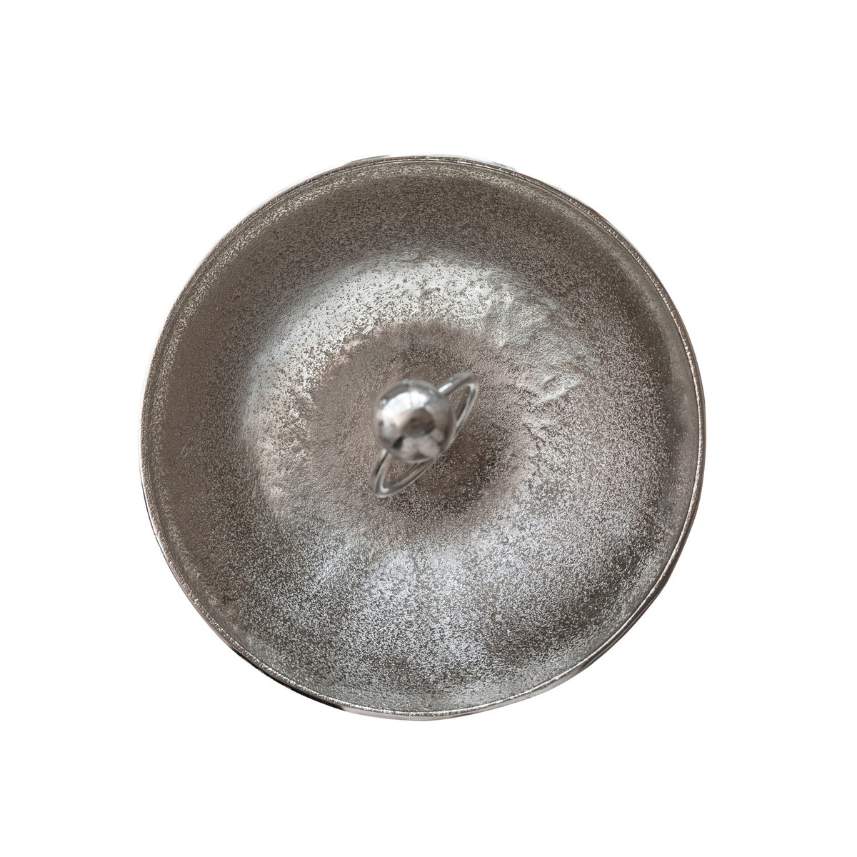 Nickel Cast Aluminum Two-Tier Serving Bowl