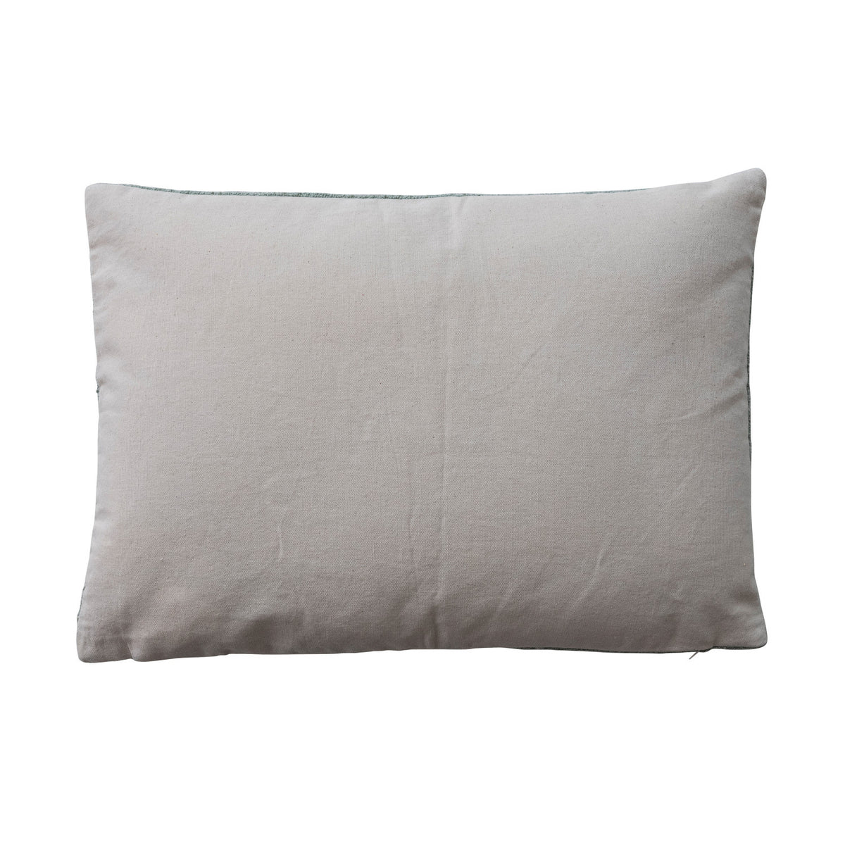 Merry Christmas Chenille Embroidered Lumbar Pillow