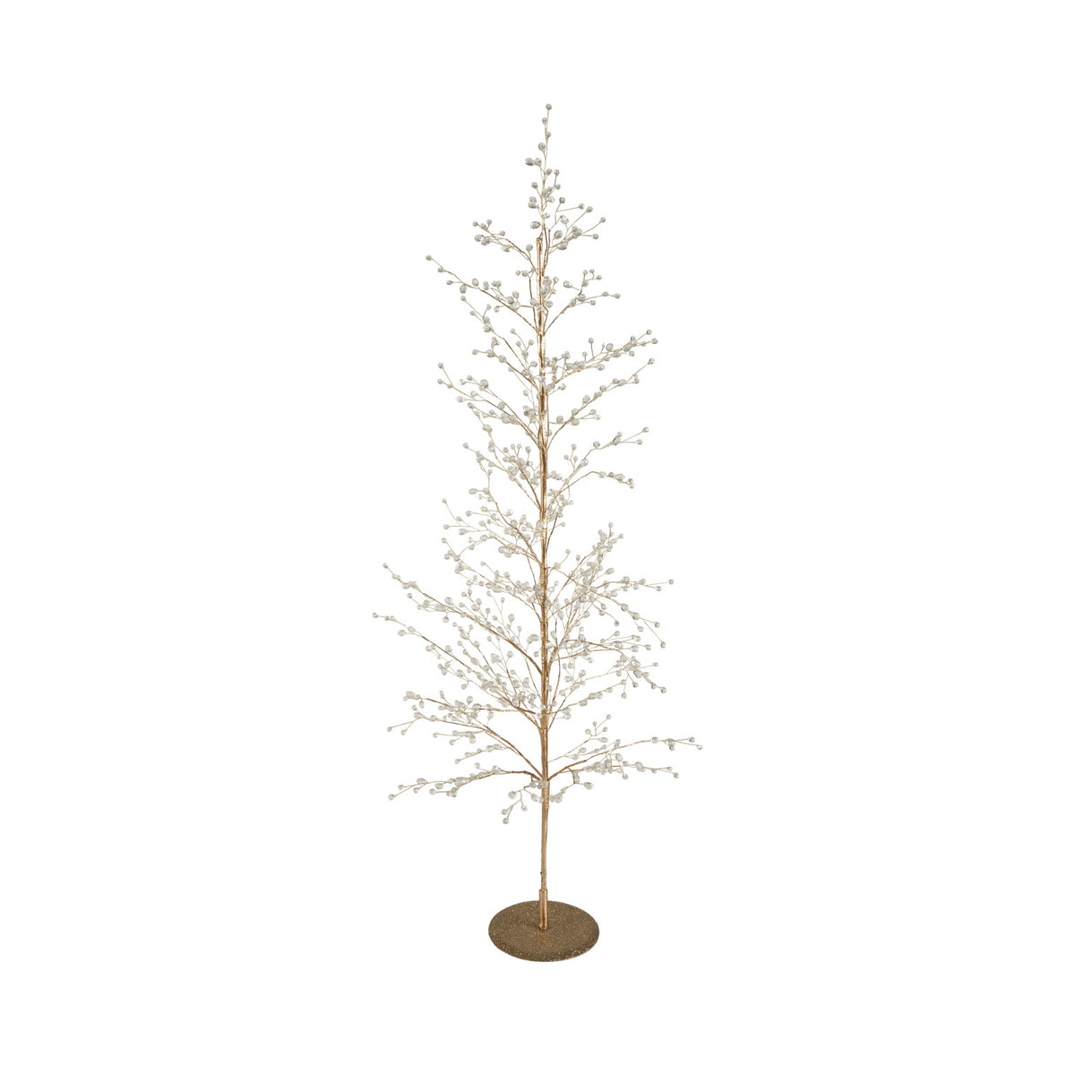 Gold Jeweled Metal Wire Tree