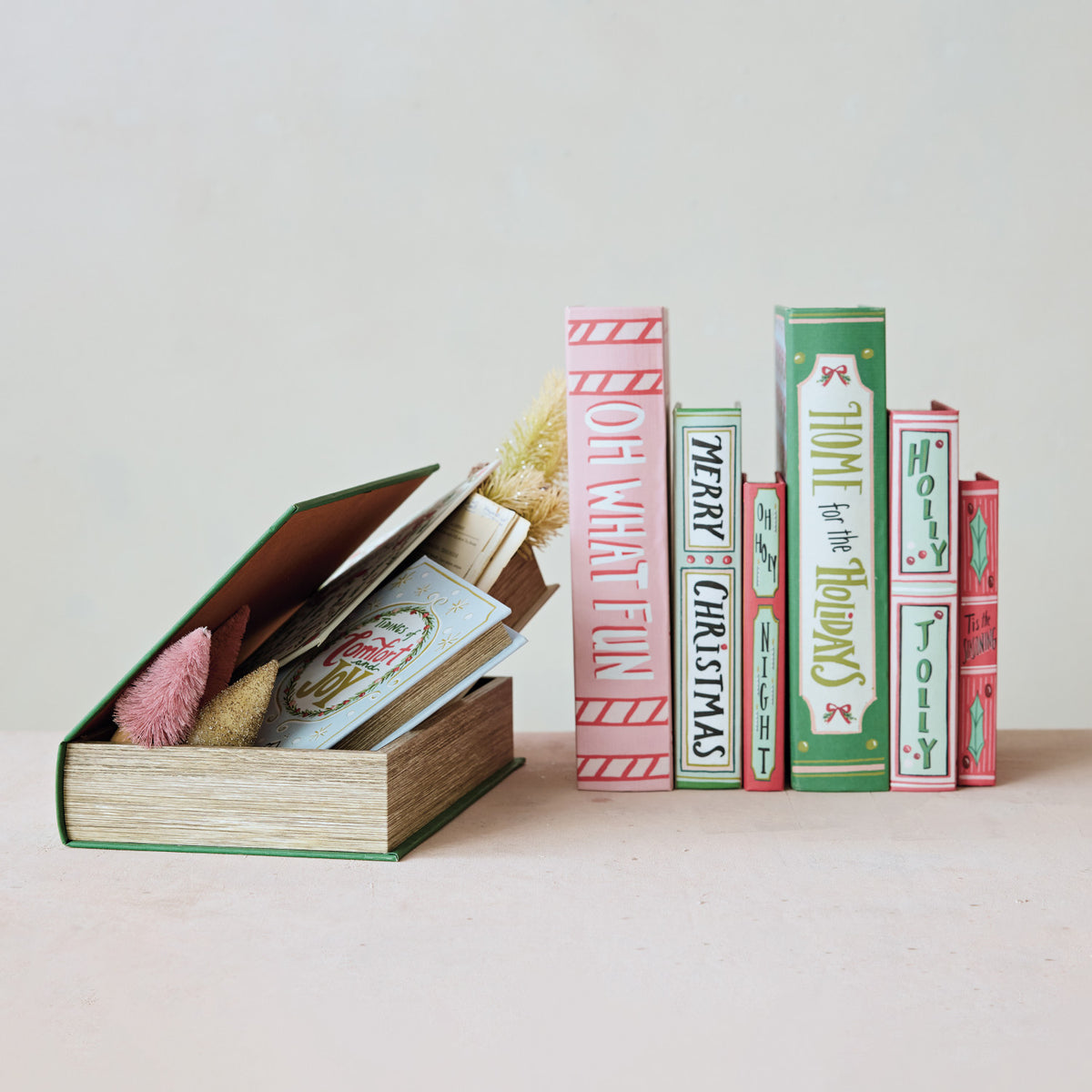 Christmas Decorative Book Storage Box