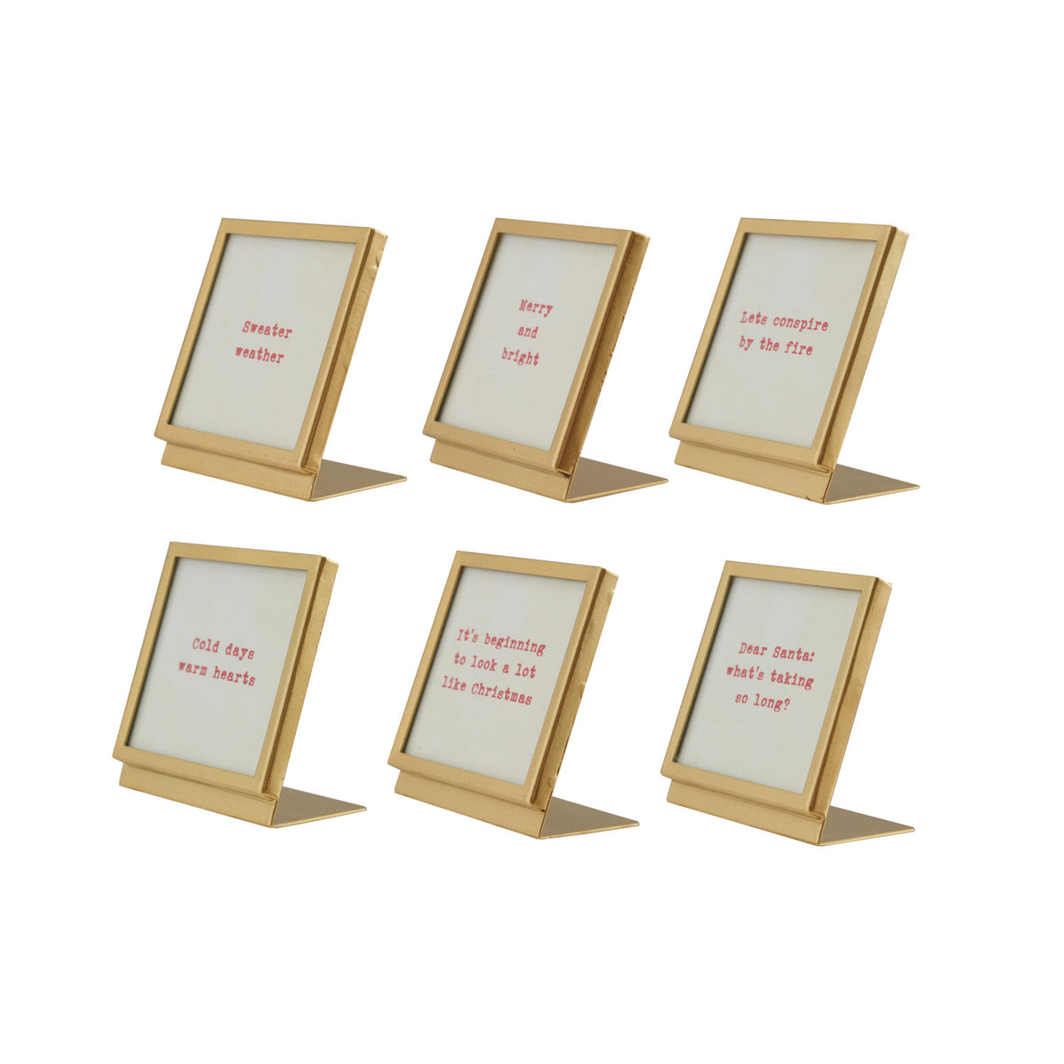 Mini Gold Frame with Christmas Saying