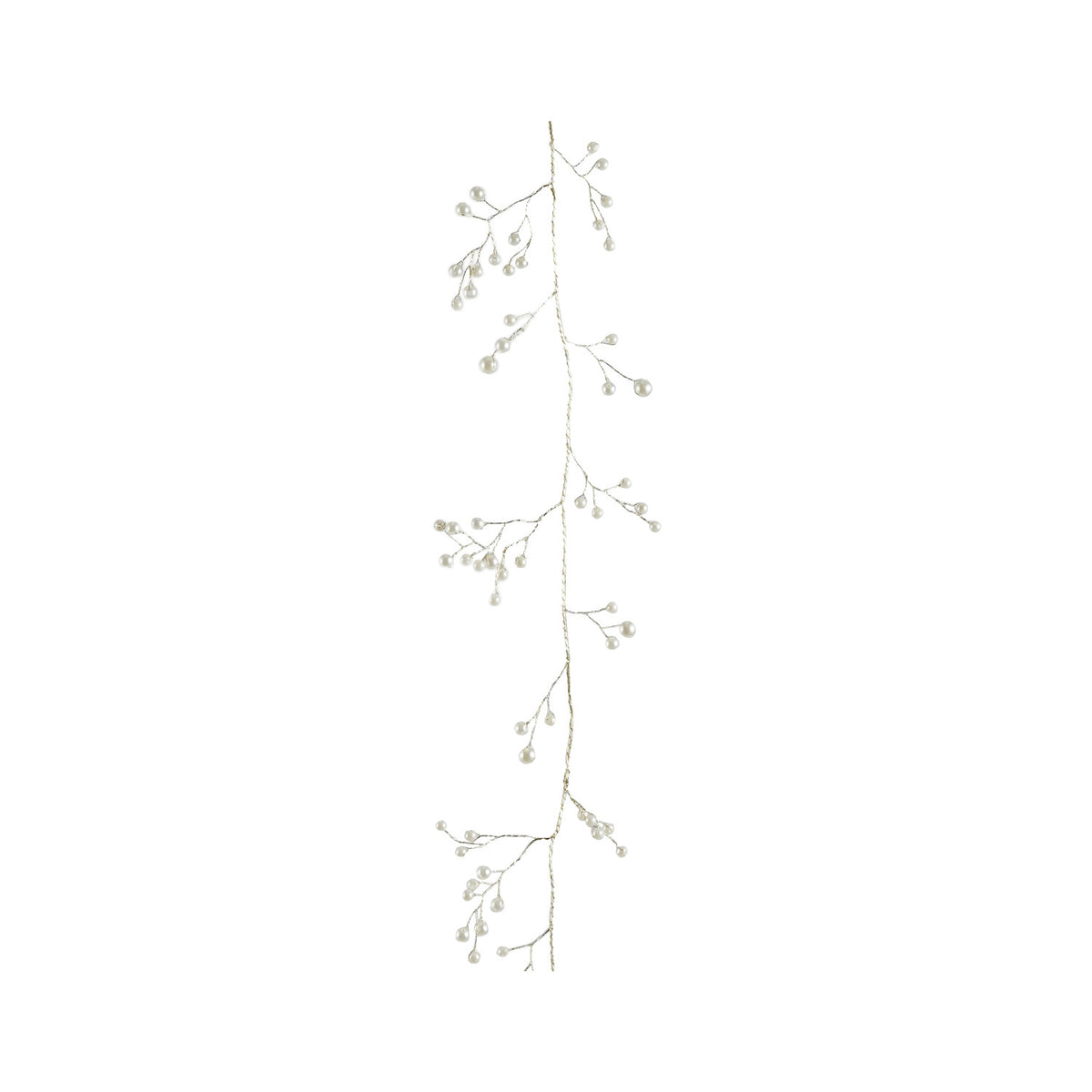 Faux Pearl & Gold Wire Garland