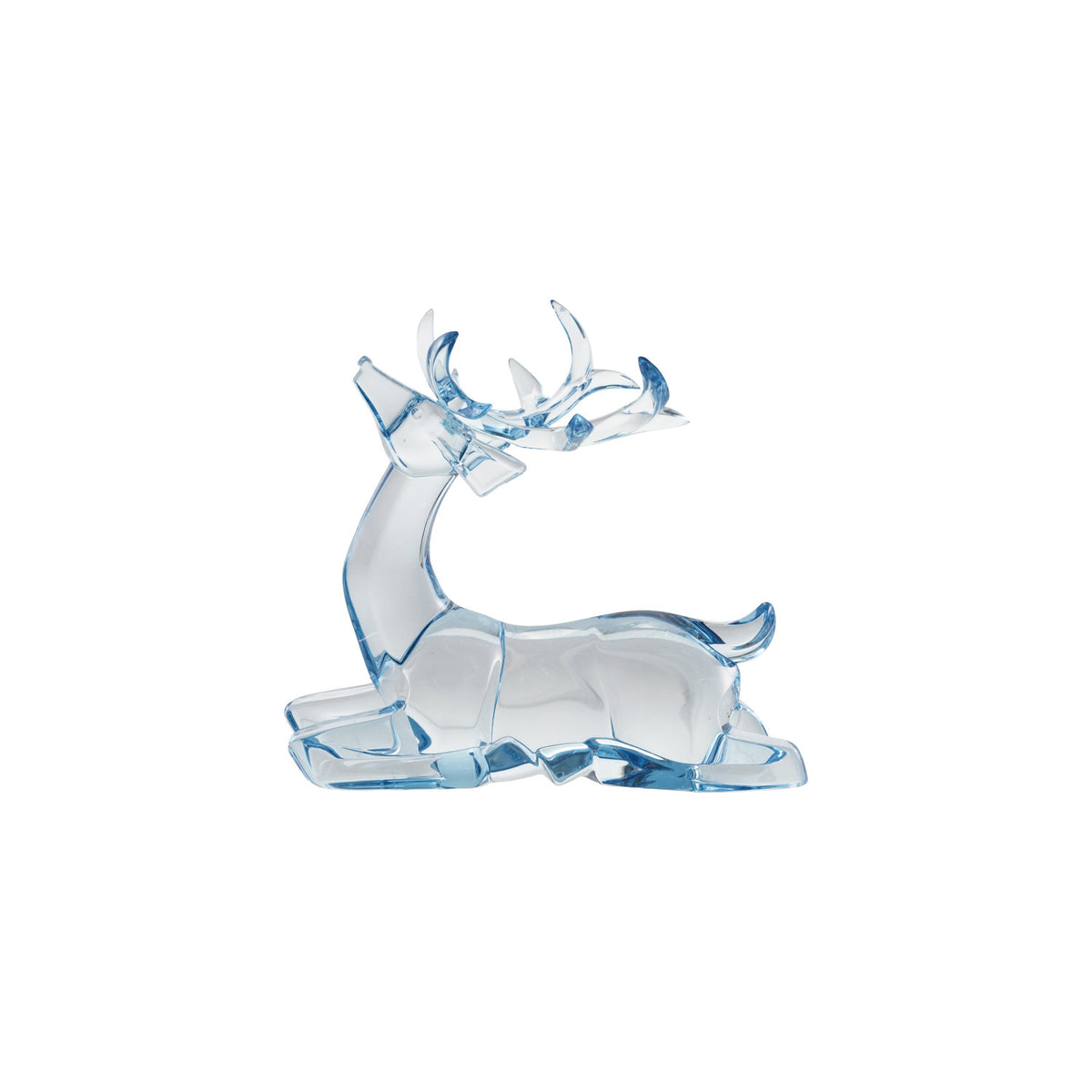 Blue Acrylic Deer Figurine