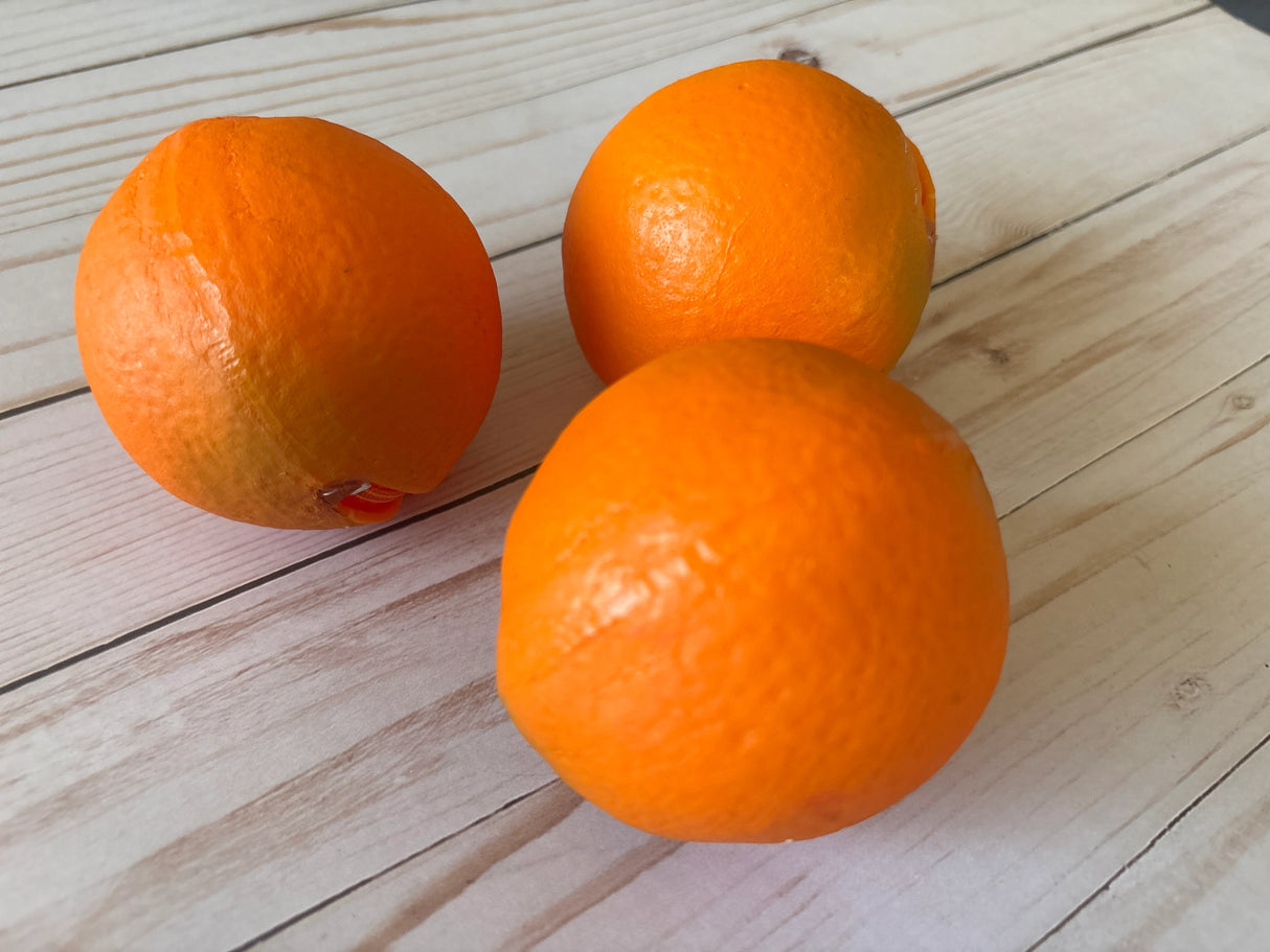 Orange Fruit Zipper Coin Pouch