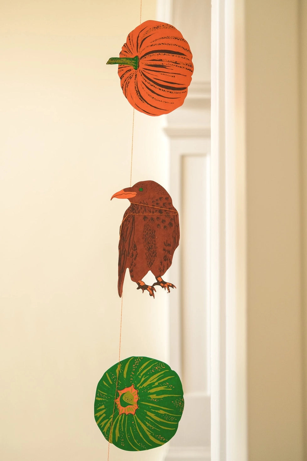 Pumpkin & Spooky Sewn Paper Garland | East End Press