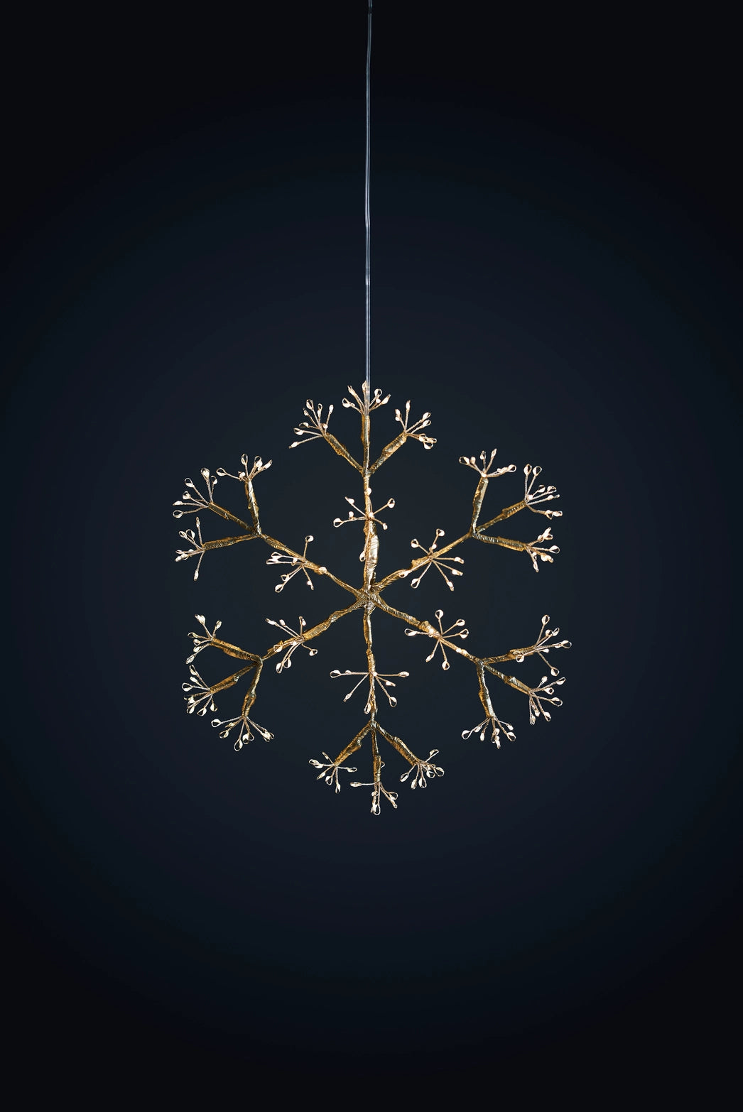 Champagne Snowflake LED Hanging Light
