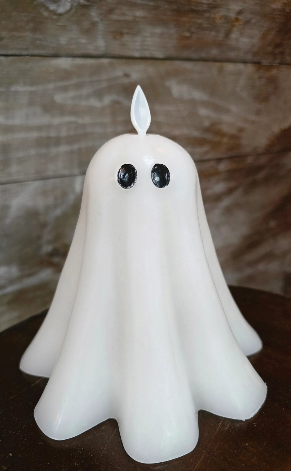 White Ghost Moving Flame LED Wax Candle | 2 Styles