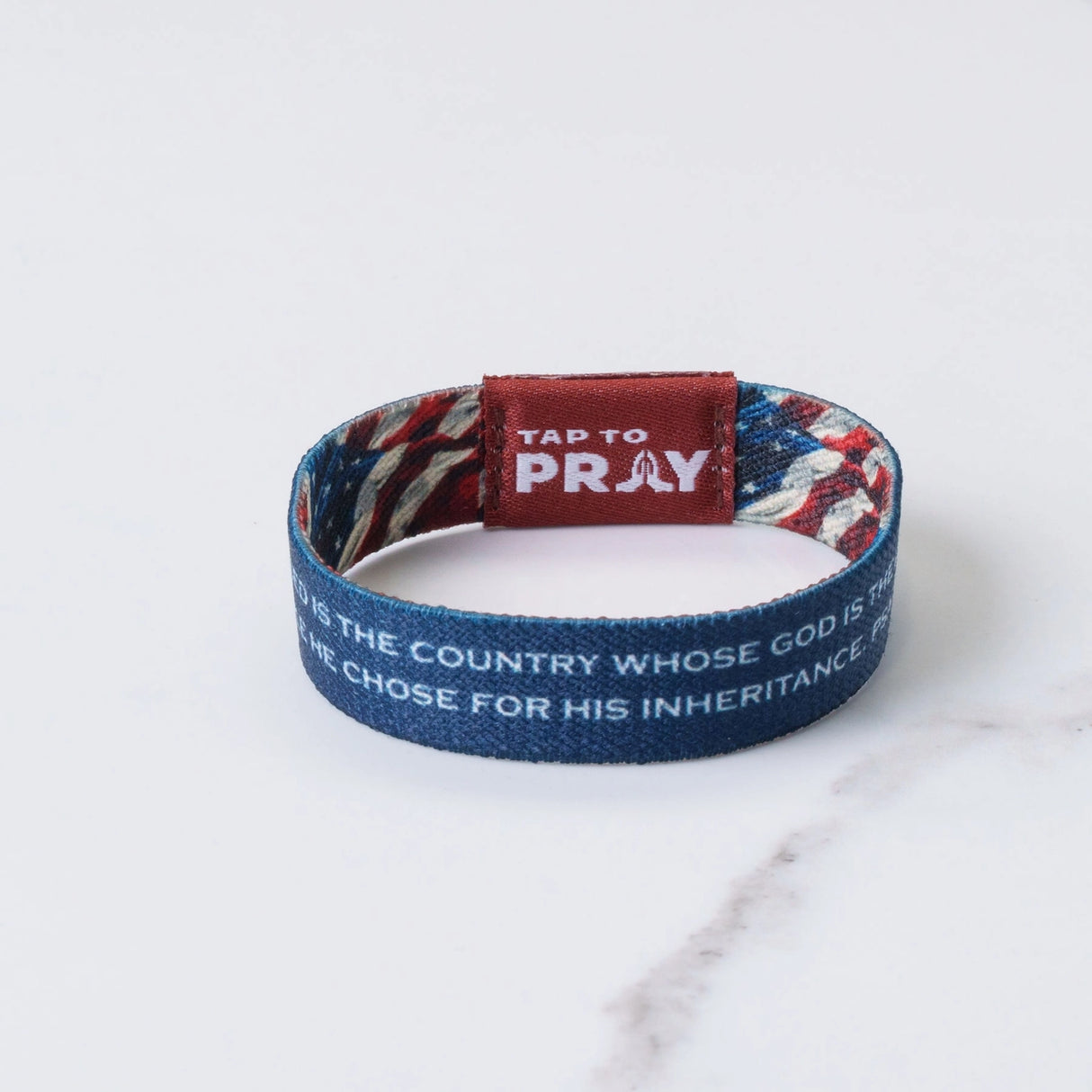American Patriot Tap to Pray Wristband