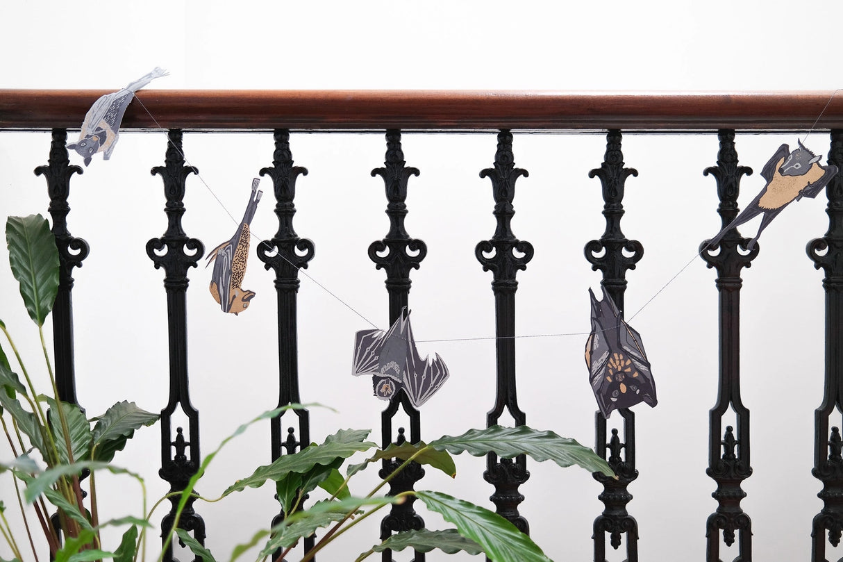 Bats Sewn Paper Garland | East End Press