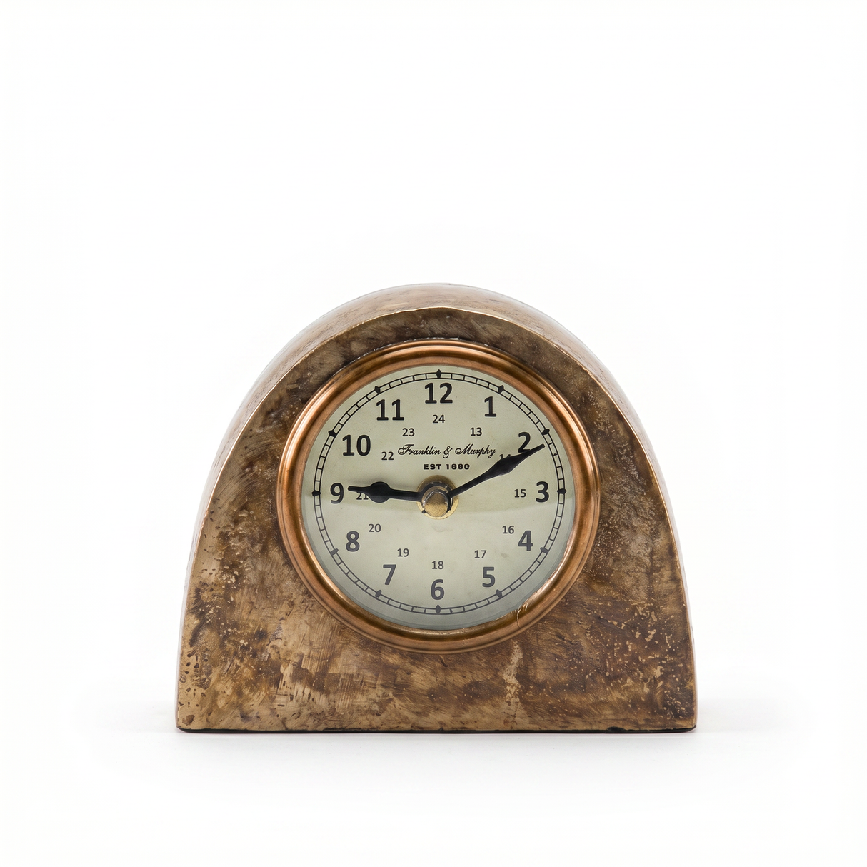 antique brass table clock vintage style aluminum desk clock decorative tabletop clock