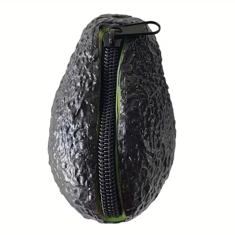 Avocado shaped zipper coin purse small cute change pouch accessory