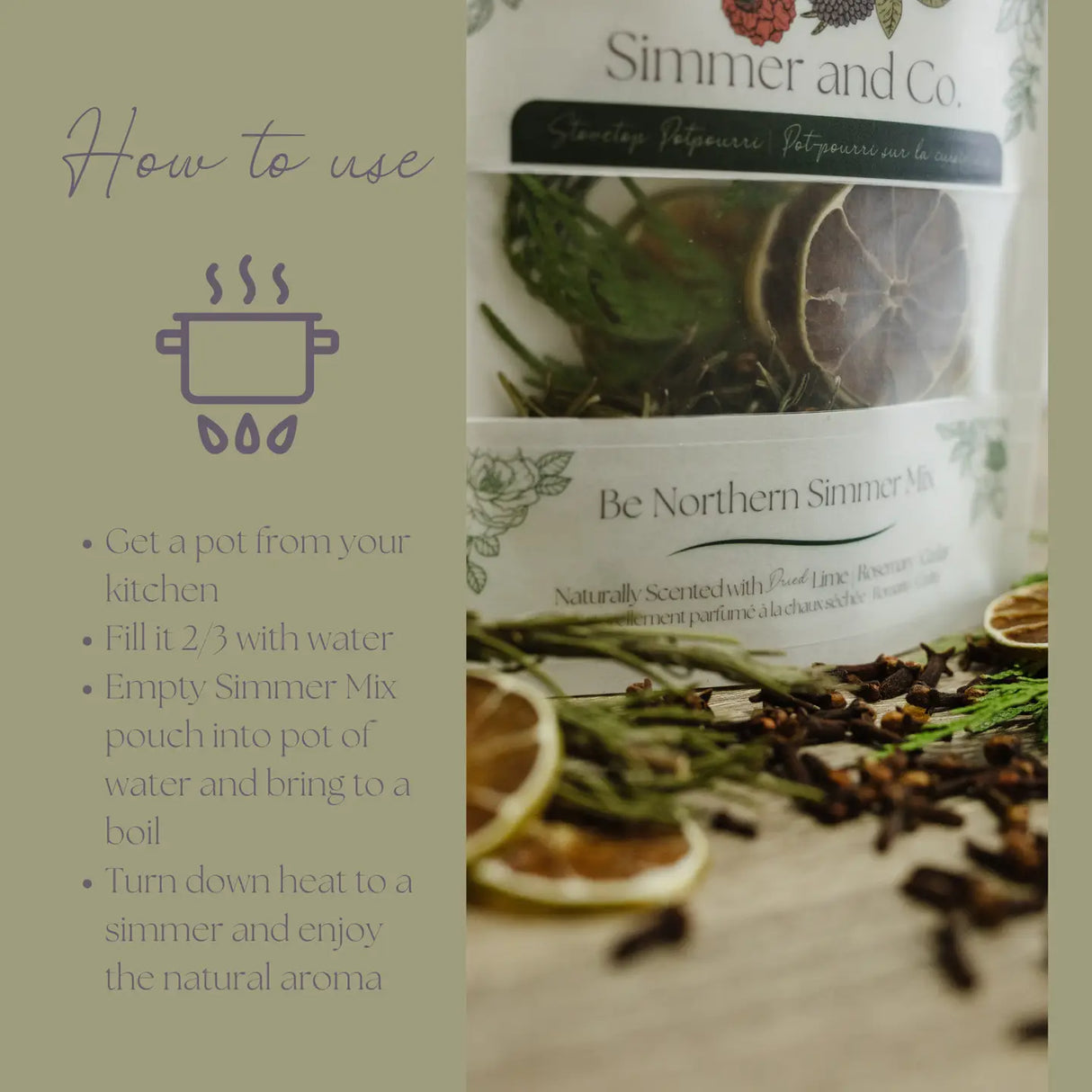 Be Northern Winter Simmer Mix | Natural Stovetop Potpourri