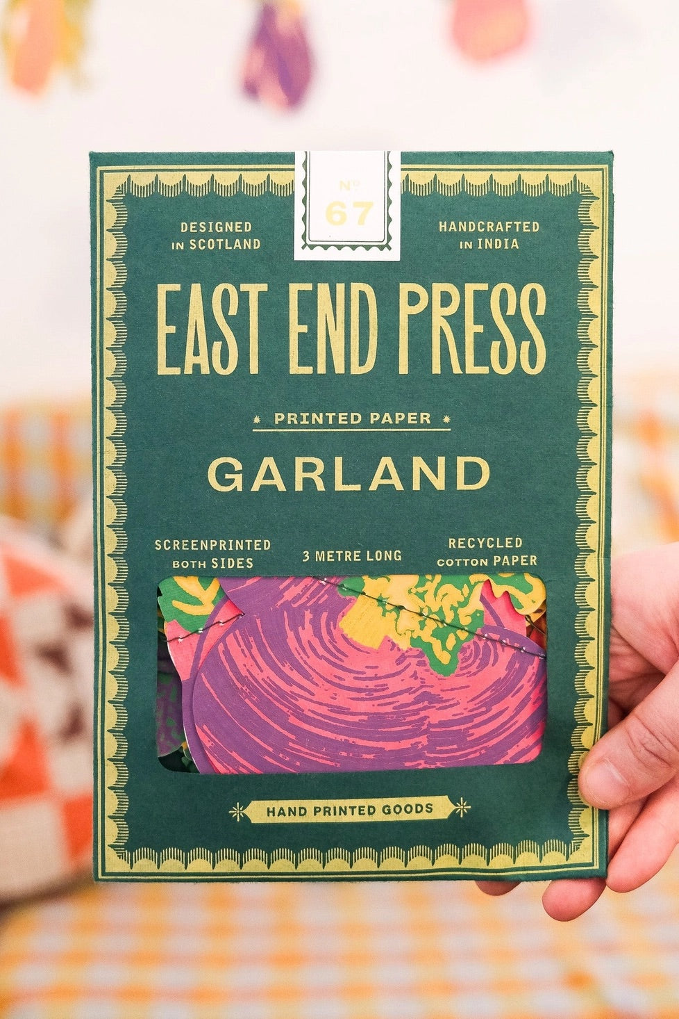 Hand-Sewn Vegetables Paper Garland | East End Press