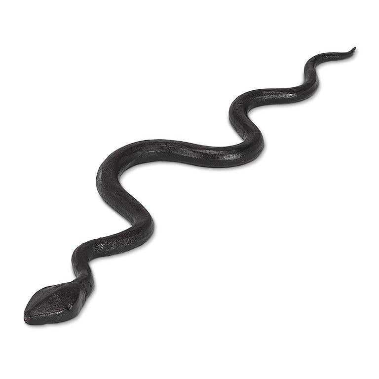 black cast iron snake decor sculpture long winding snake home accent