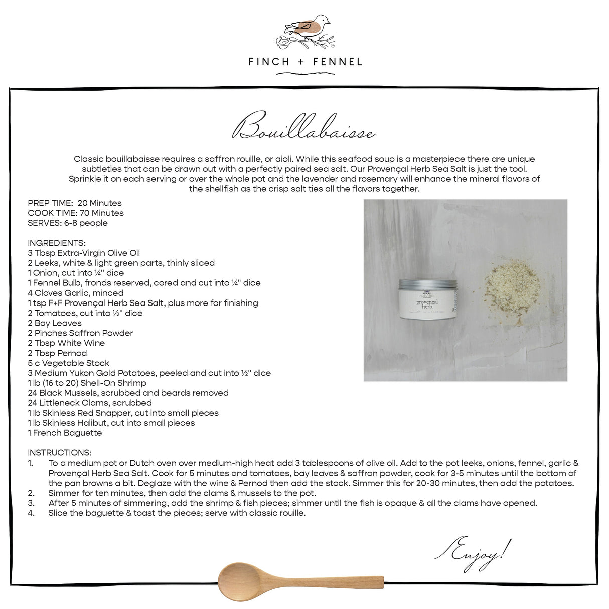 Provençal Herb Sea Salt | Finch + Fennel