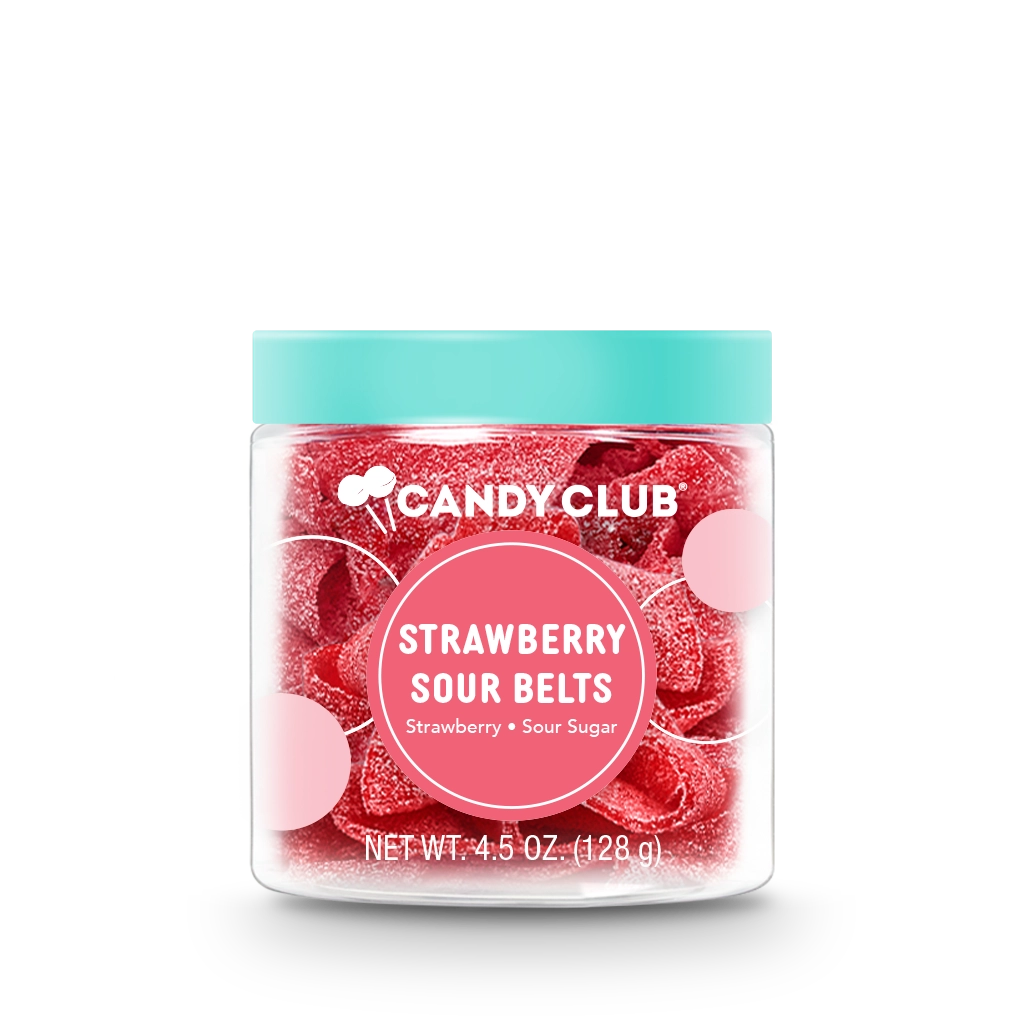 Strawberry Sour Belts | Candy Club