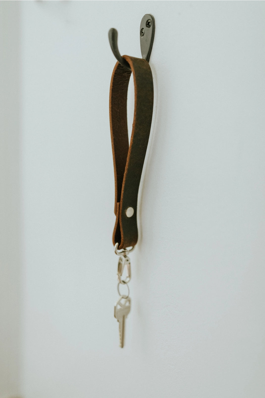 Handmade Leather Loop Keychain