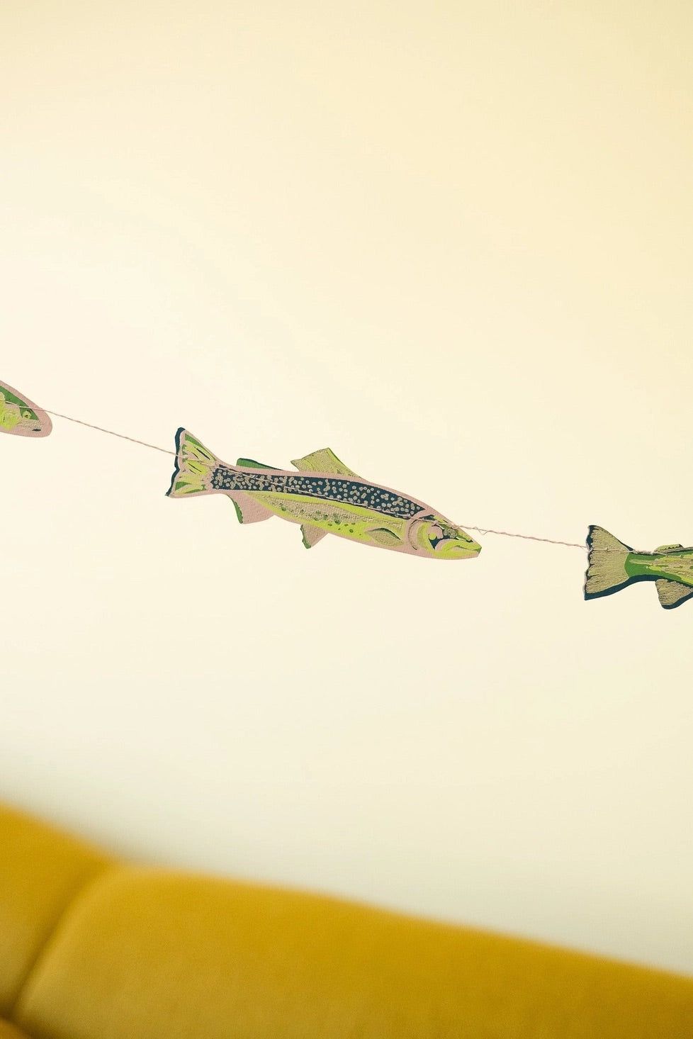 Hand-Sewn Tasty Anchovies Paper Garland | East End Press