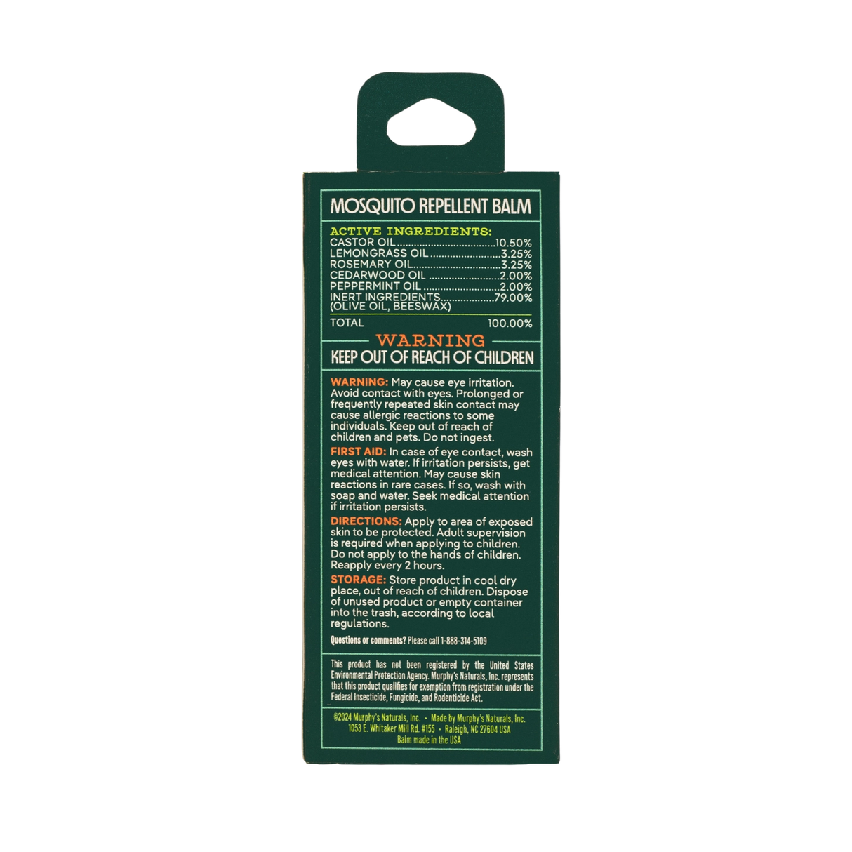Mosquito Repellent Balm Stick | Murphy's Naturals