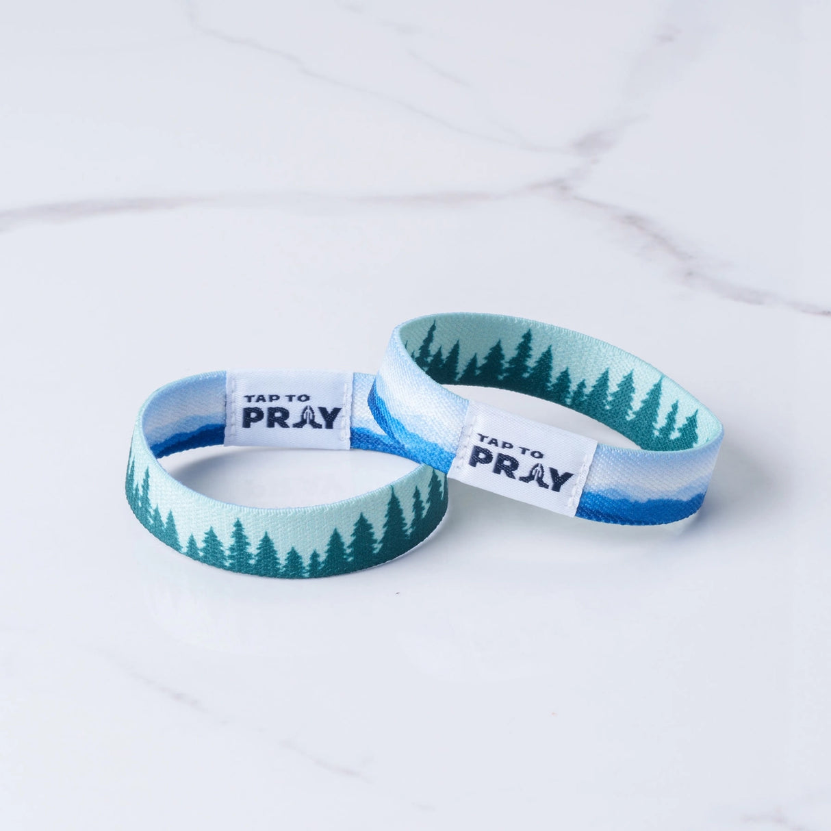Mountains & Forests Tap to Pray Wristband