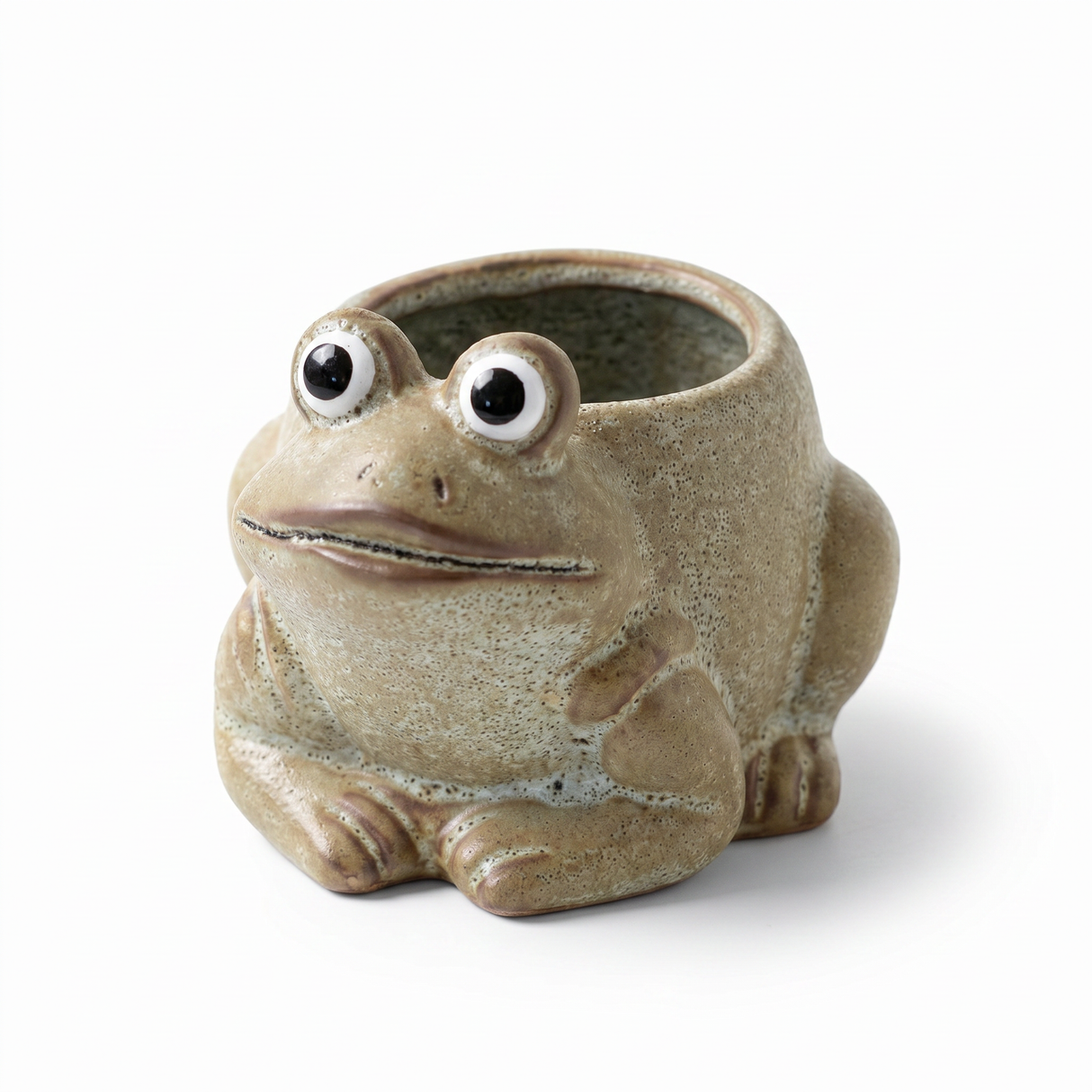 ceramic frog planter small succulent pot cute animal planter home decor
