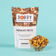 dark choclate salted caramel popcorn and pretzels