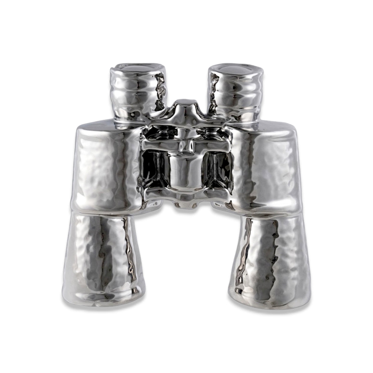 chrome ceramic binoculars decorative object shelf accent