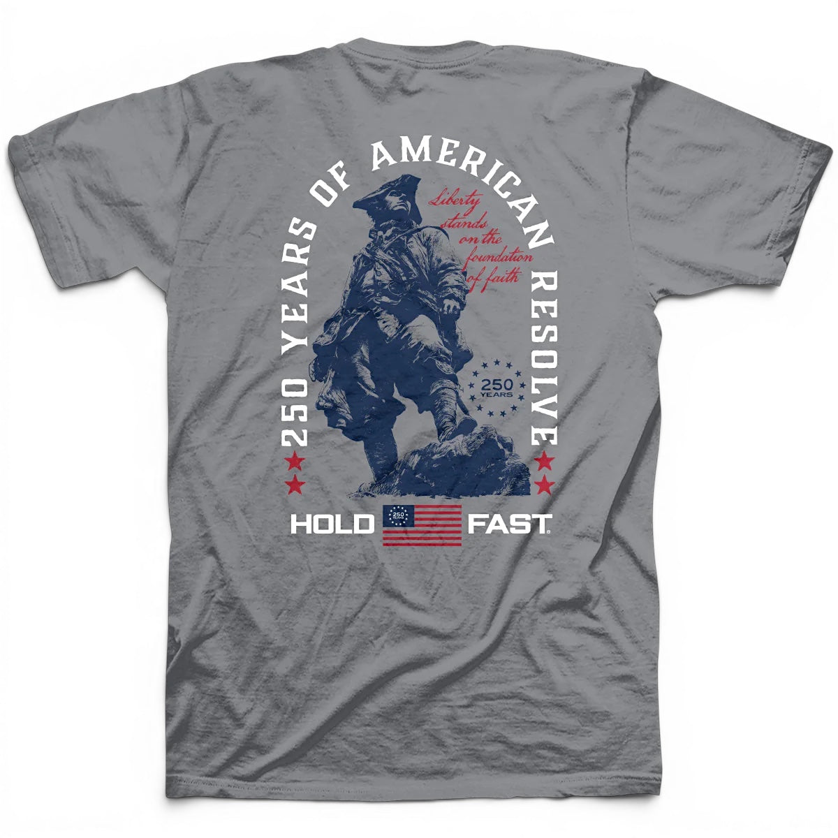 colonial soldier patriotic t shirt 250 years american resolve graphic tee