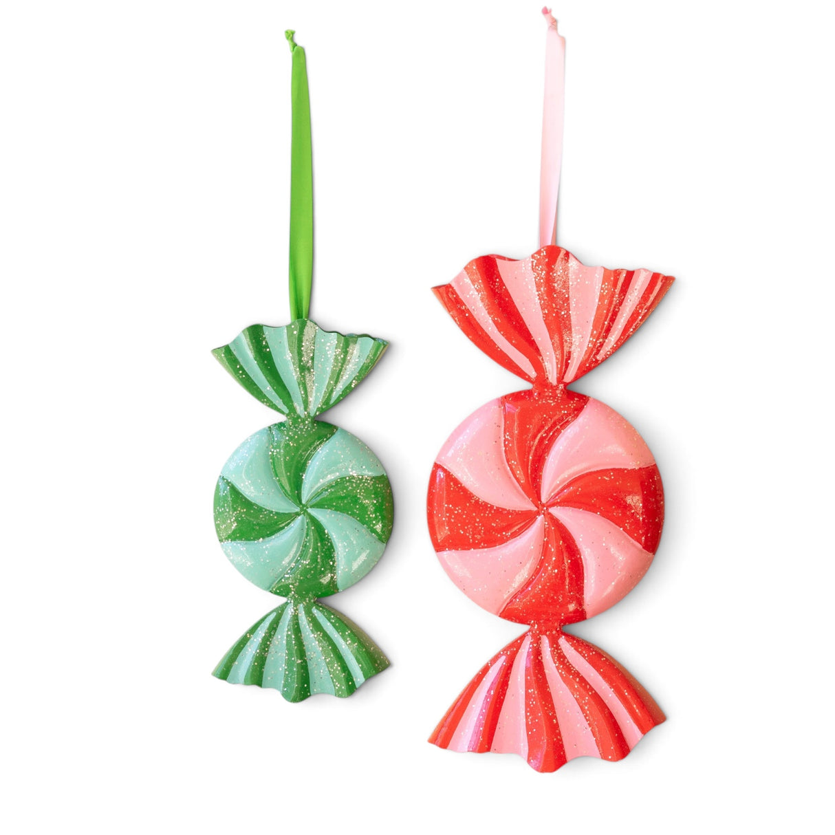Colorful Painted Metal Christmas Candy Ornament