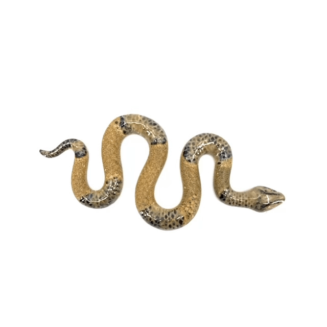 Reactive Glaze Ceramic Snake Decor