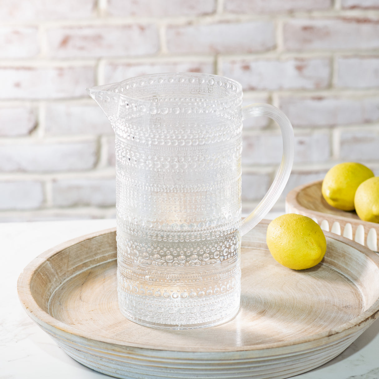 Clear Melamine Dot Pitcher