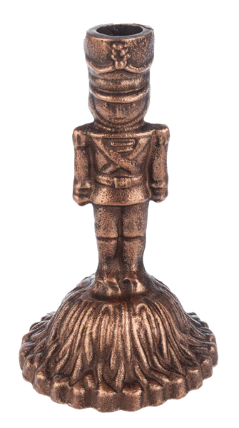 Nutcracker Cast Iron Taper Candle Holder | 3 Colors