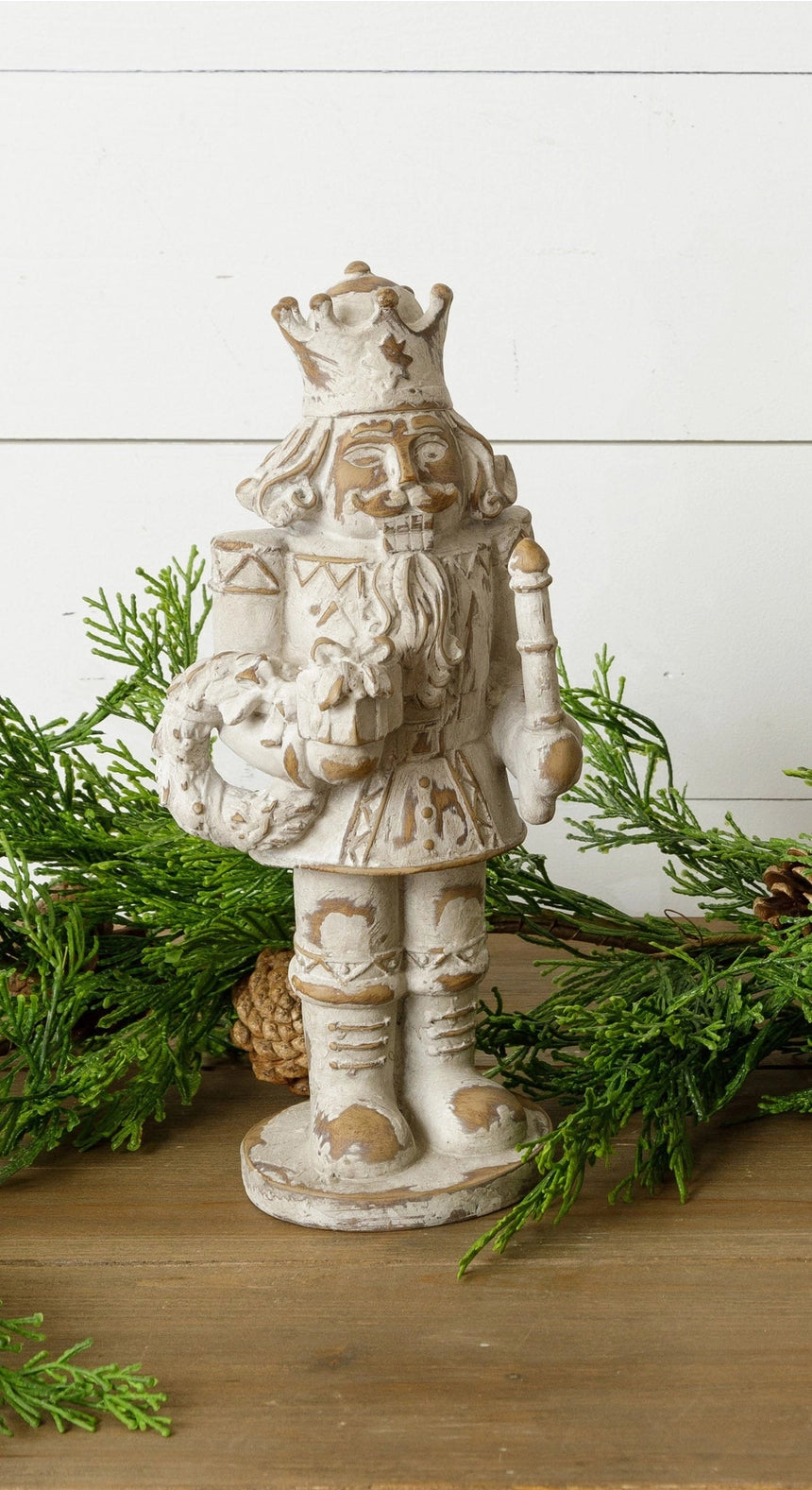 Distressed Ivory Nutcracker Figurine | 3 Styles