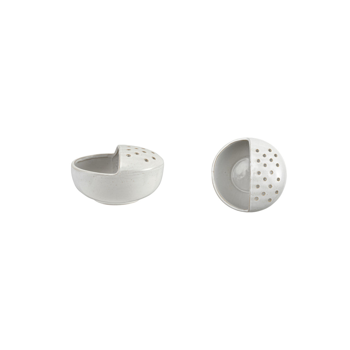 White Ceramic Berry Bowl Strainer