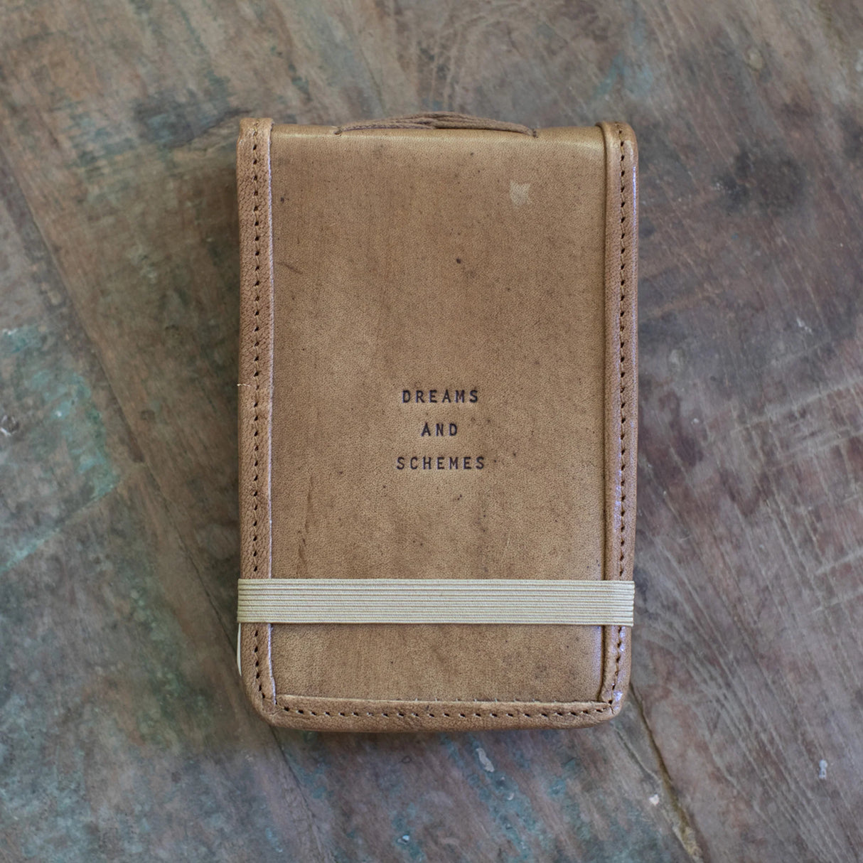 Mini Leather Journal – Dreams and Schemes