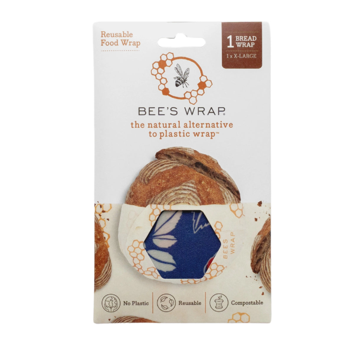 Bee’s Wrap Botanical Blue Bread Wrap