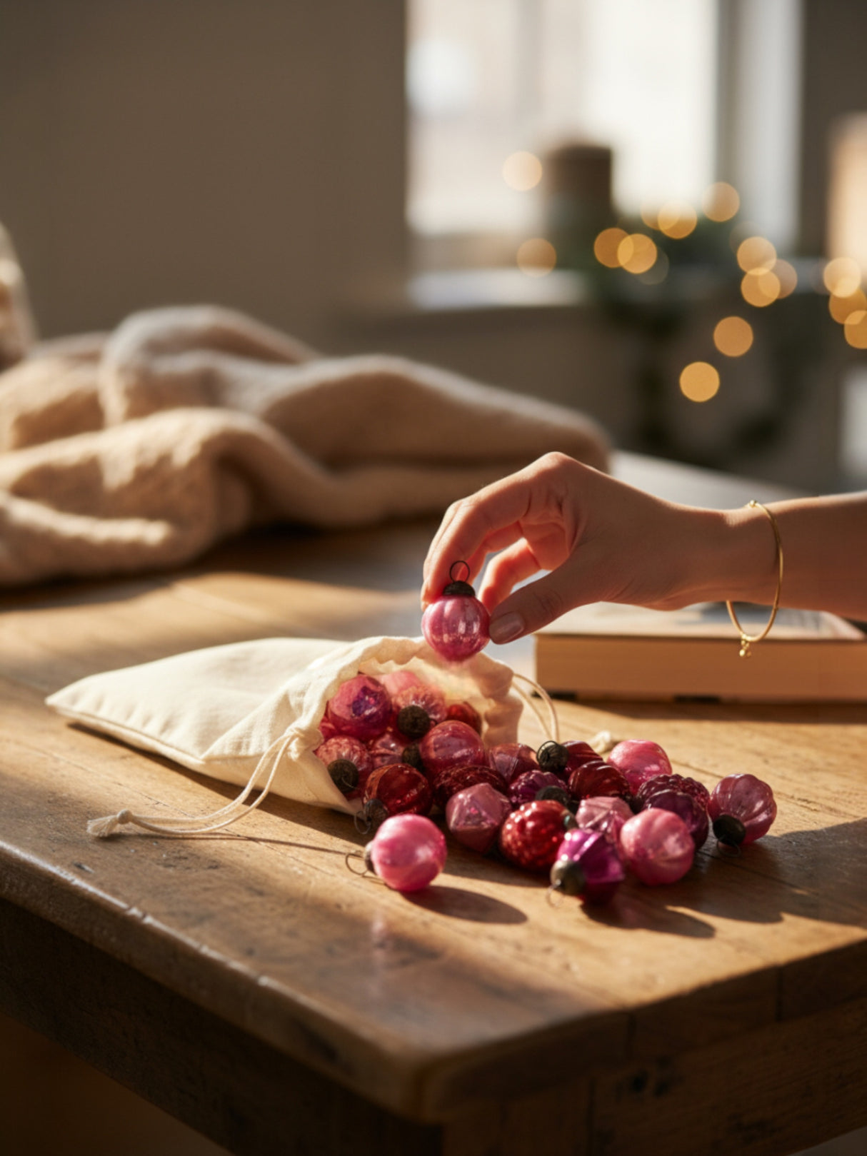 Red, Pink & Fuchsia Mercury Glass Ornaments | Set of 36