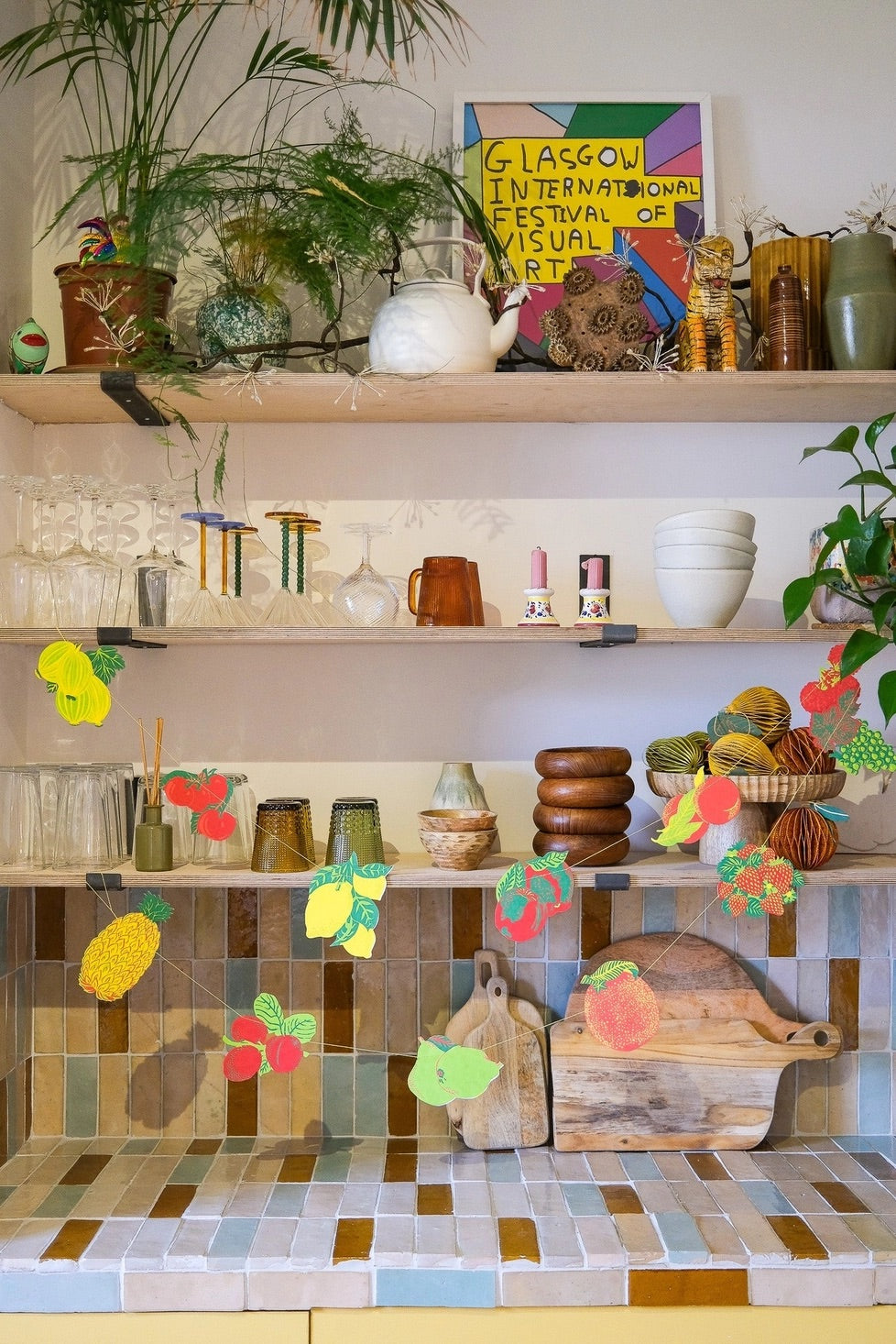 Hand-Sewn Fruit Paper Garland | East End Press