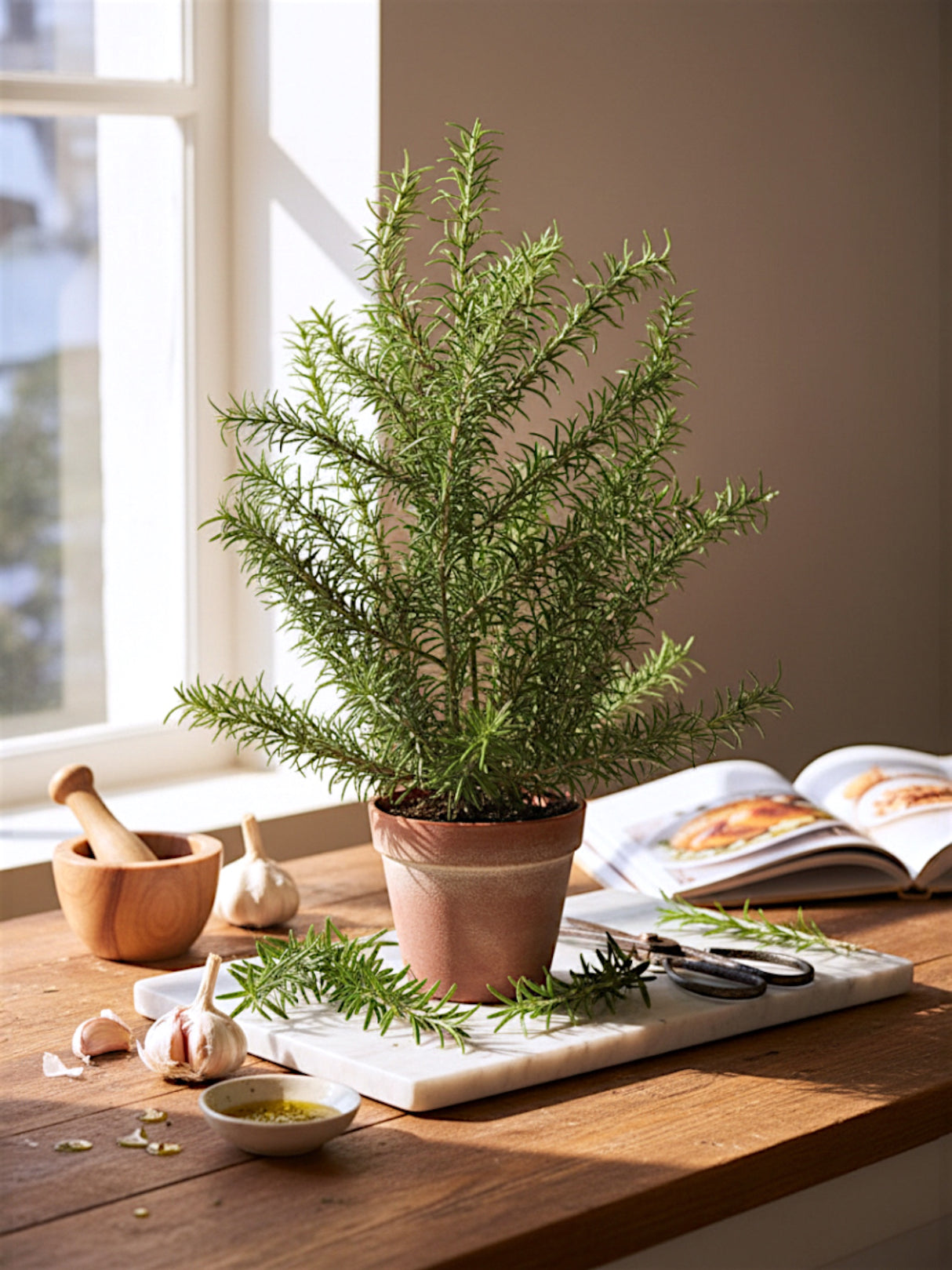 Artificial Rosemary Plant in Pot