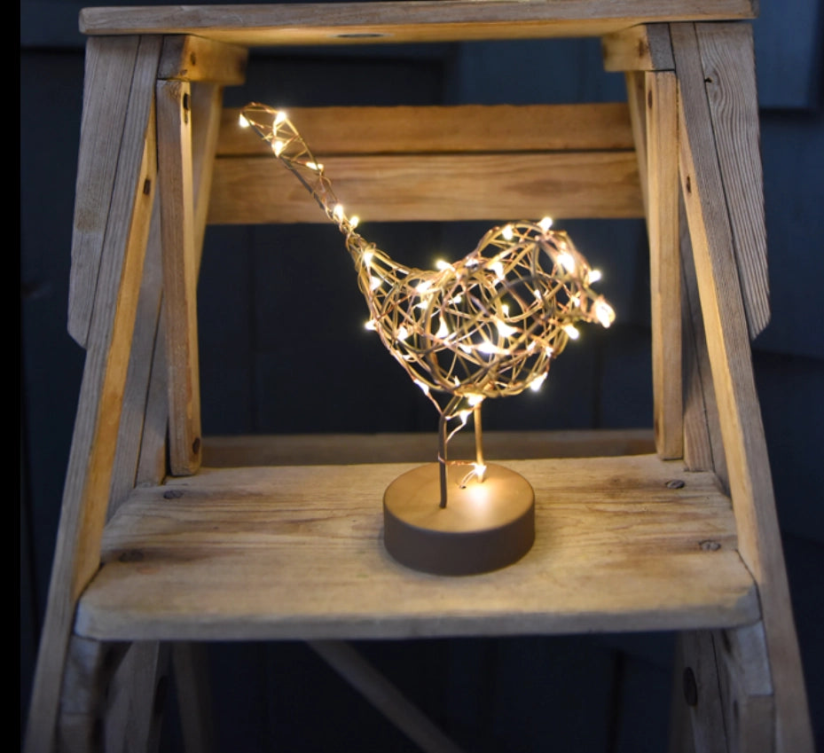 Robin Bird Wire LED Table Light