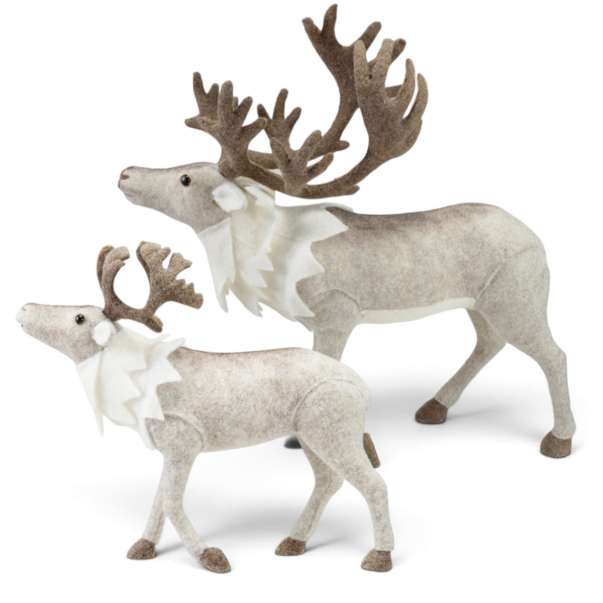 felted standing caribou figurine