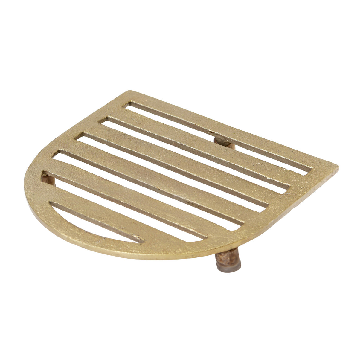 gold aluminum soap trivet by Creative Co-Op