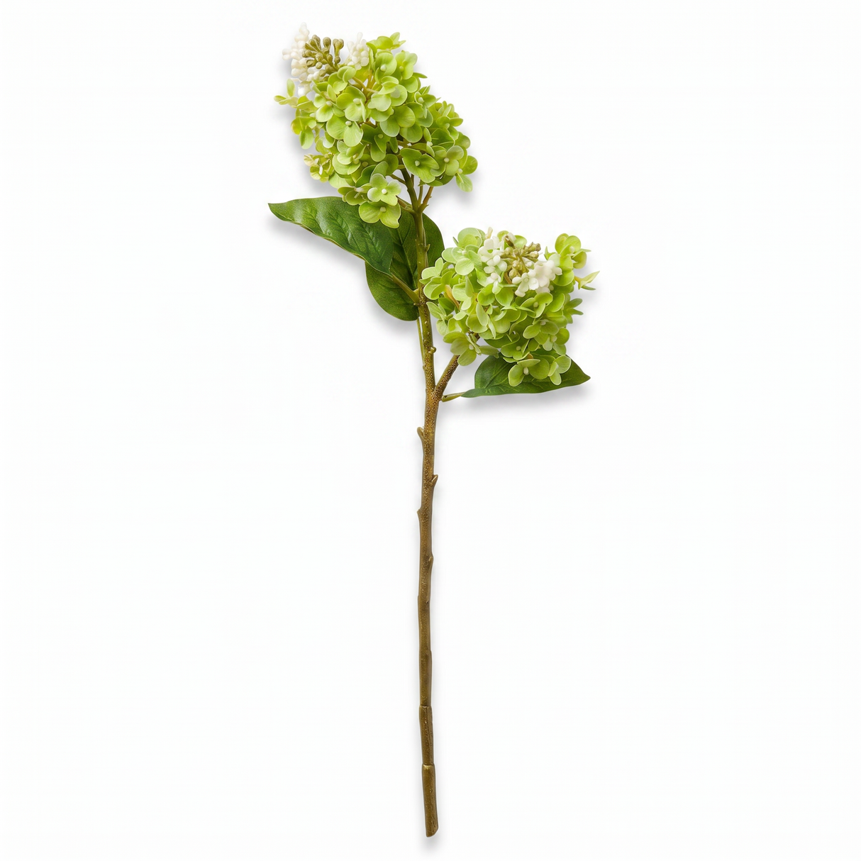 green hydrangea stem faux floral 26 inch artificial flower arrangement decor