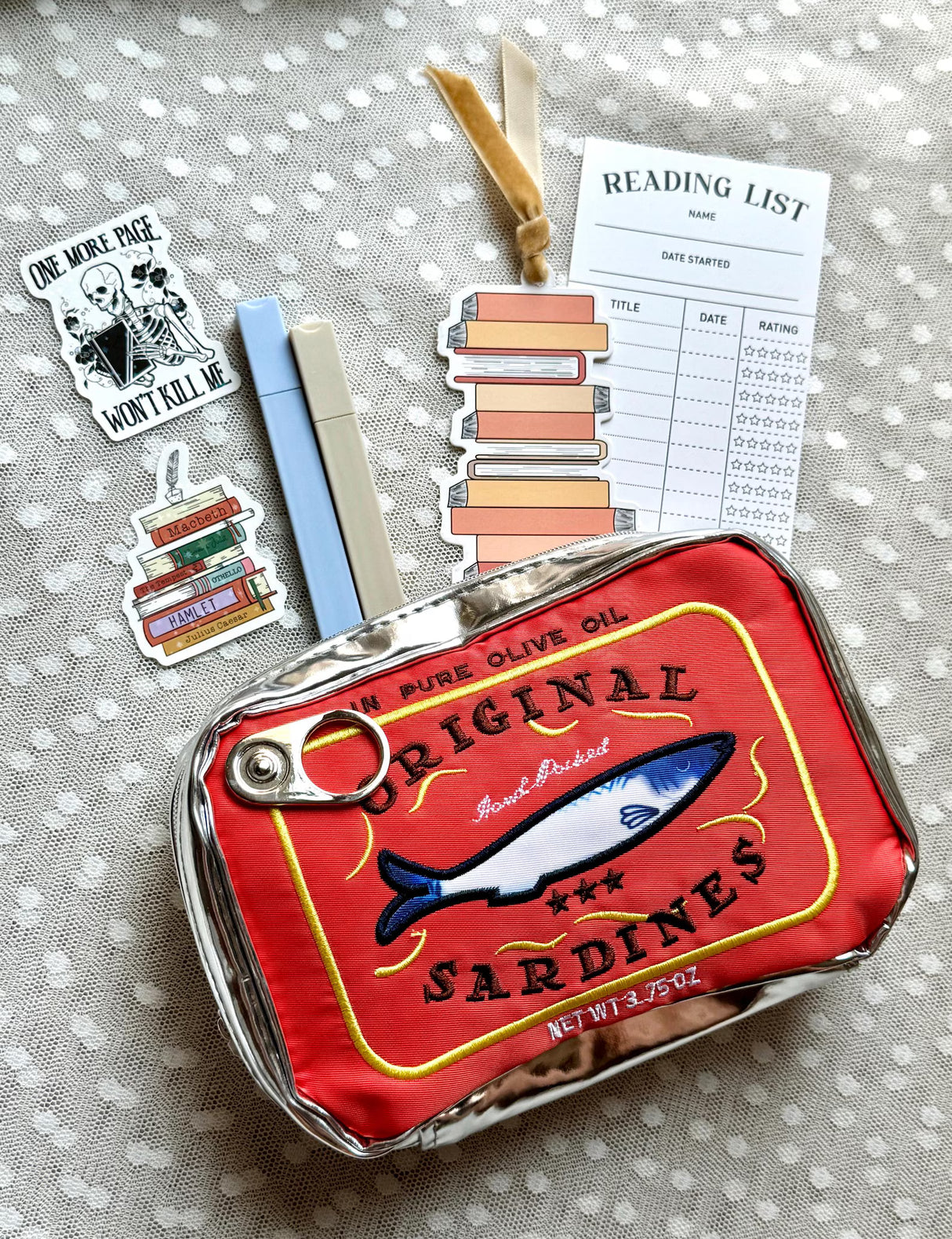 Original Sardines Tin Can Zip Pouch