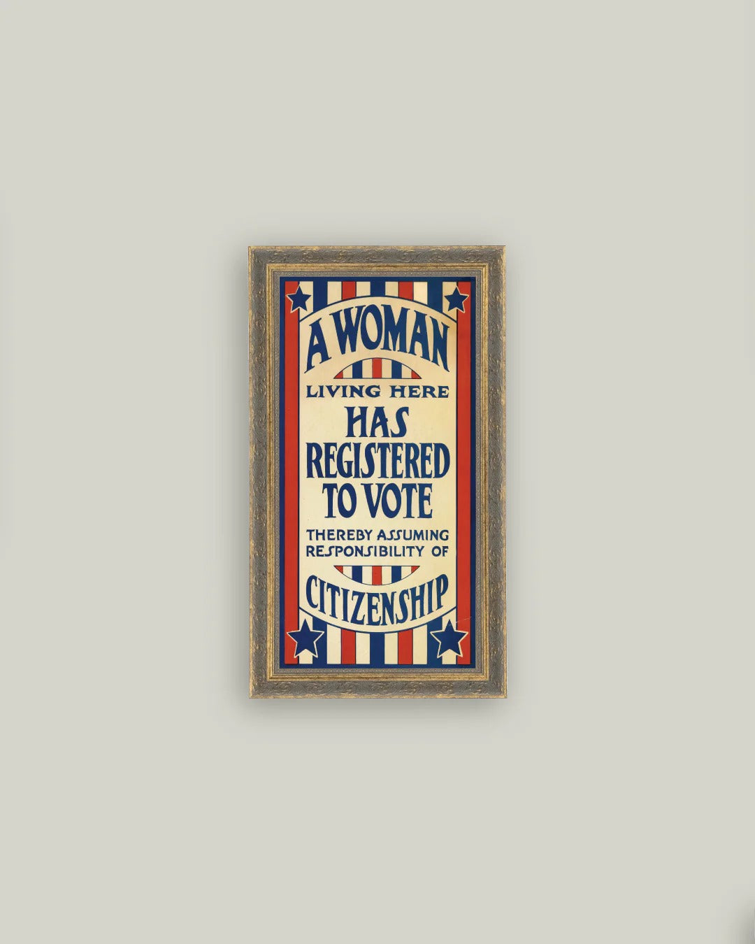 Framed Women’s Suffrage Quote Wall Art